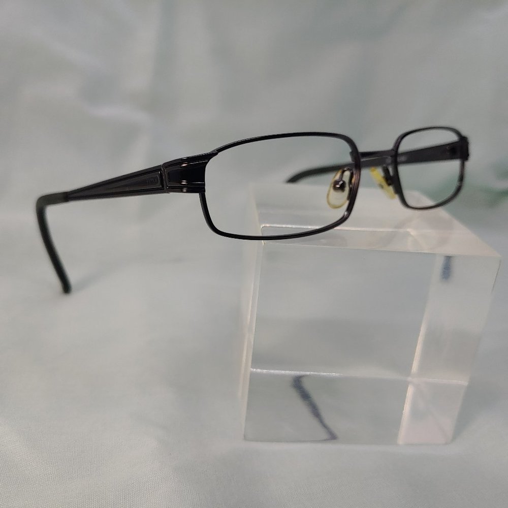 Timex Eyeglass Frames Tmx Charge Black Gray Gunmetal Rectangle Full Rims